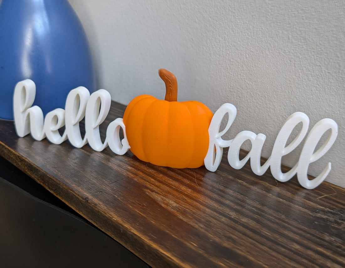 Hello Fall Pumpkin Sign