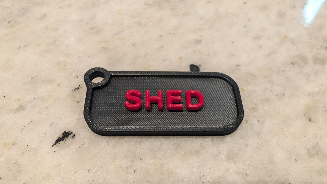 3D Printed Keychain Tags - Set of 5 – Custom Key Labels for Easy Organization