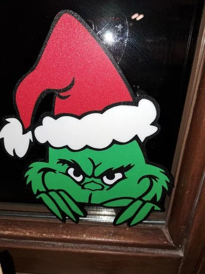Sneaky Grinch Window Mount