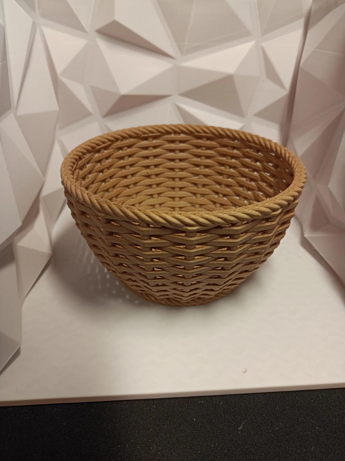 3D Printed Woven Bowl – Modern Unique Decorative Centerpiece or Functional Storage