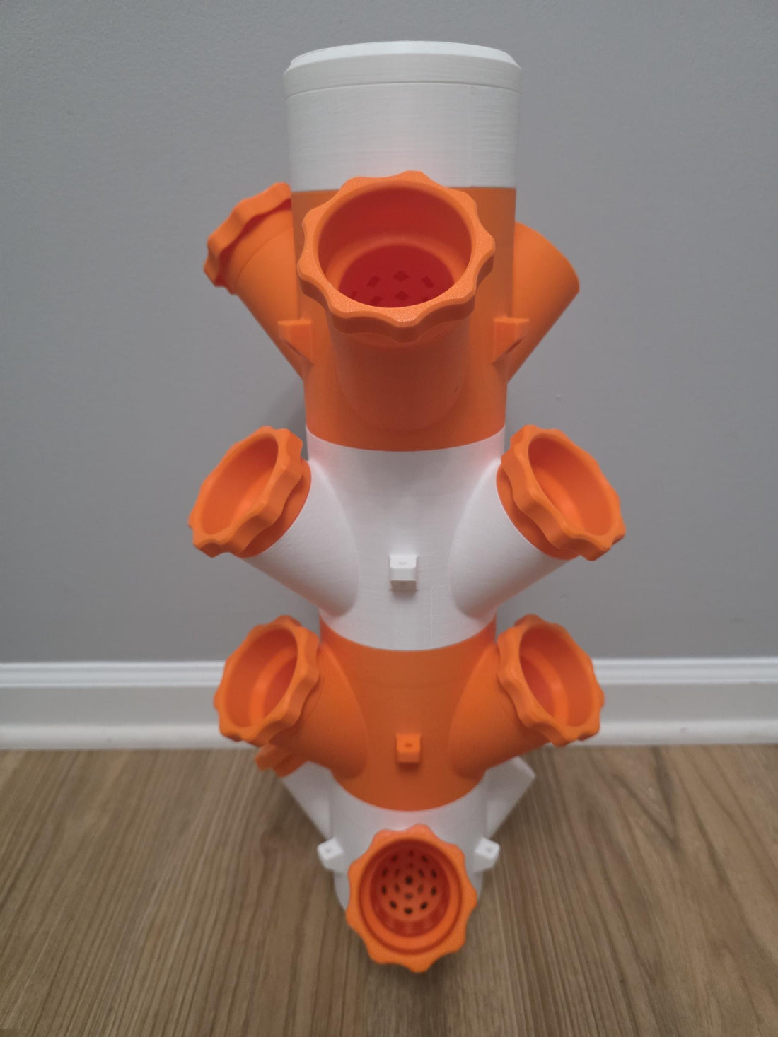 Vertical Hydroponic Tower Planter – Compact Indoor/Outdoor Garden – Modular 3D Printed Growing System, 12 pot