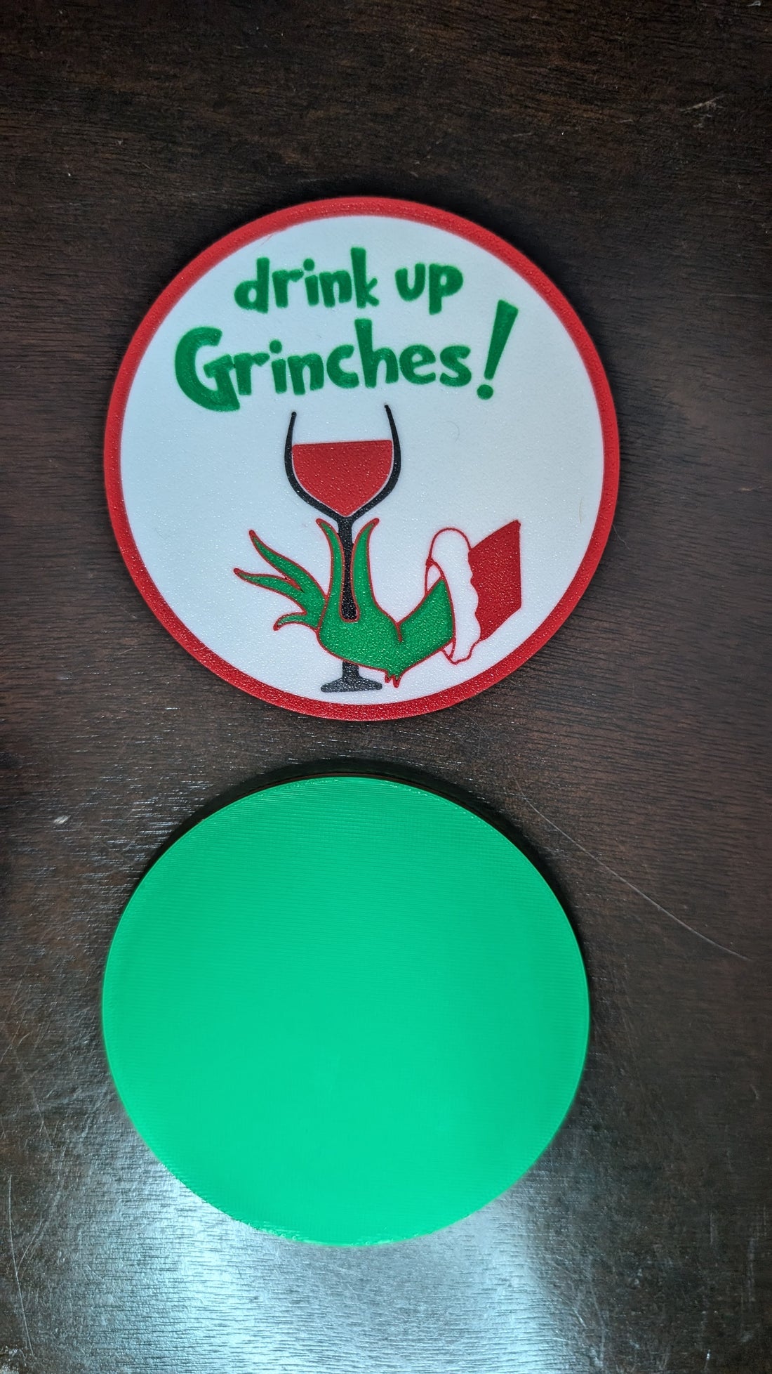 Drink Up Grinches! Coasters - Set of 4