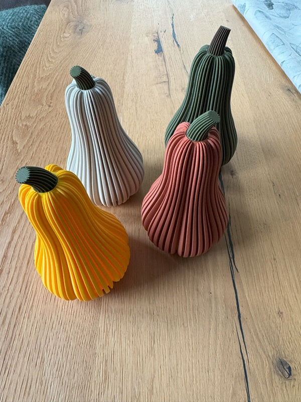 Tall 3D Printed Pumpkin Tealight Holder | Halloween & Fall Candle Décor